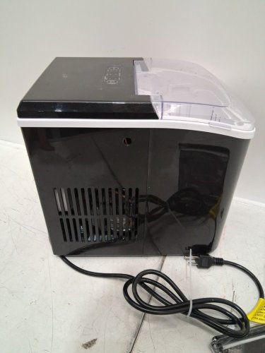 COUNTERTOP ICE MAKER WITH HANDLE AND SCOOP - 26LB - BLACK (MODEL: WBJ-10A) image 7