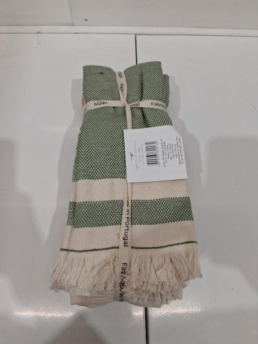 6PK Made in Portugal Kitchen Towels - 20" X 28" - GREEN/BIEGE/BROWN (MODEL: 3400770) image 3