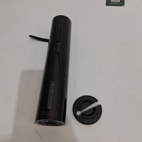 aikaro battery operated wine bottle opener with foil remover - black (model: KB1-601901) image 3