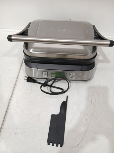 Cuisinart Contact Griddler LCD DISPLAY WITH SEAR FUNCTION & Smoke-Less Mode - 1500w - SILVER (MODEL: GR-6SC) image 3