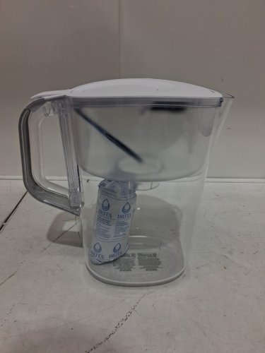 Brita Water cup filtration pitcher with light indicator holds 10 cups of water - white/transparent - (model: OB46/OB03) image 2