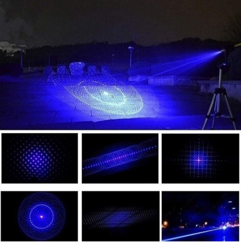 13PC JCKSY HANDHELD blue HIGH POWER POINTER WITH LONG RANGE KIT - BLACK/blue LIGHT image 2