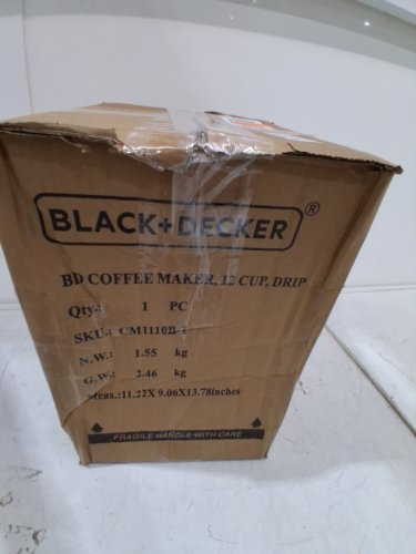 BLACK+DECKER Programmable Coffeemaker - 12-Cup glass carafe - black (MODEL: CM1110bc-1) image 7