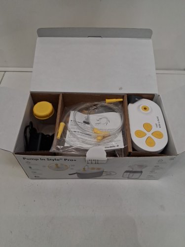 13PC MEDELA PUMP MAXFLOW IN STYLE DOUBLE ELECTRIC BREAST PUMP - 21 MM/24 MM SHIELDS - GREY image 2