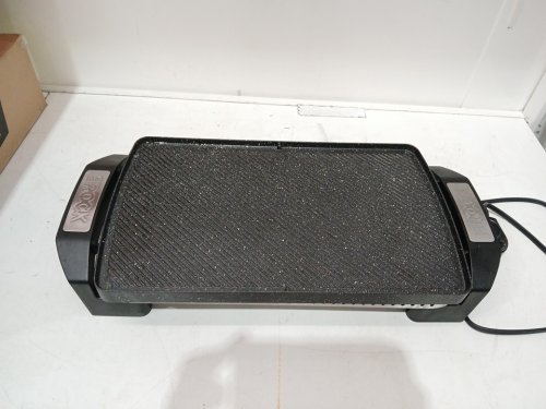 Starfrit The Rock Electric Reversible Grill/Griddle - 20" x 10" - 1500w - black - (model: 024427) image 5