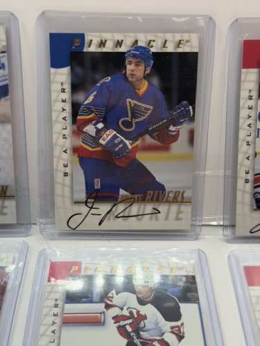 6 ASSTD SIGNED 1998 PINNACLE BE A PLAYER NHL HOCKEY CARDS image 3