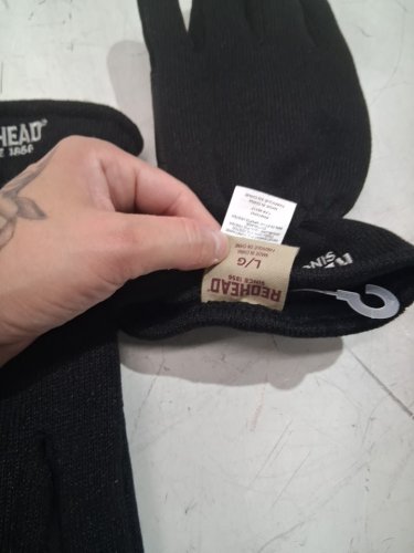 MENS REDHEAD FLEECE GLOVES- LARGE- BLACK image 3