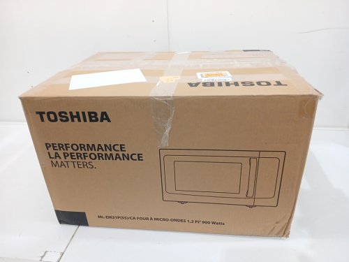 TOSHIBA COMPACT COUNTERTOP MICROWAVE OVEN - 1.2CU.FT - 1500W - STAINLESS STEEL (MODEL: ML-EM31P(SS)/CA) image 2