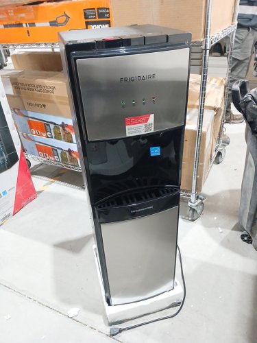 FRIGIDAIRE HOT AND COLD WATER DISPENSER - 5 GAL - STAINLESS Silver/BLACK (MODEL: EFWC505) image 3