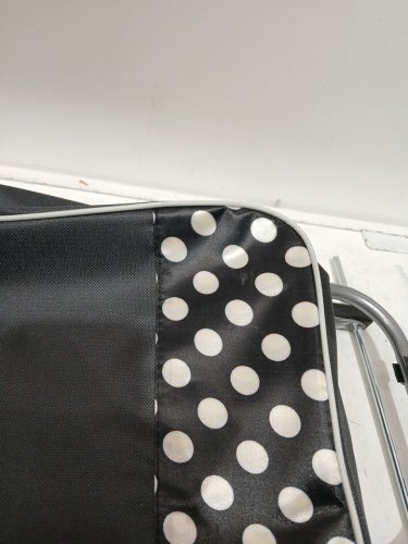 BIOS Living 3 Wheeled Stair Climbing Foldable Shopping Trolley - Holds Up to 27 LBS - Black/Dotted image 5