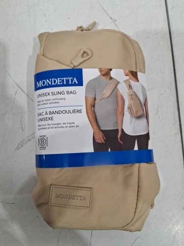 unisex mondetta sling bag - 2.5l capacity - one size fits most - cream - (model: 1771507) image 2