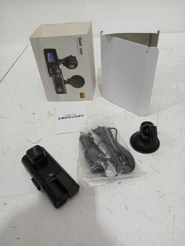 front and rear car dash camera with 2" ips screen, 1296p fhd, 170° wide angle, g-sensor, & loop recording - black (model: sxt-01-01) image 2