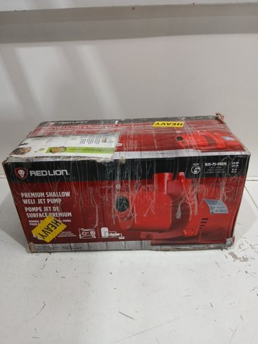 RED LION PREMIUM CAST IRON SHALLOW WELL JET PUMP - 3/4 HP - 16 GPM - 115/230v - RED - (MODEL: RJS-75-PREM / 602207) image 2