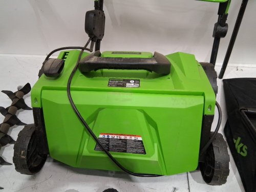 GREENWORKS CORDED DETHATCHER - 120V - 13AMP - 14" - GREEN/BLACK (MODEL: DHA103) image 5