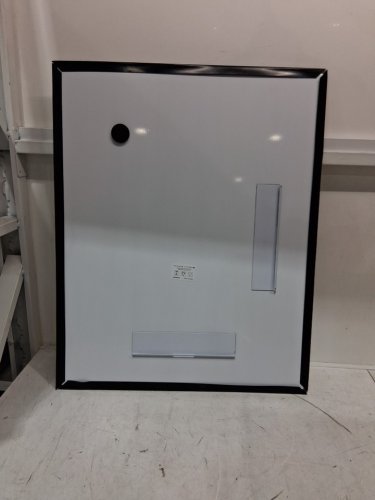 tetote frameless tempered bathroom vanity mirror with beveled edge - 24" x 30" image 4