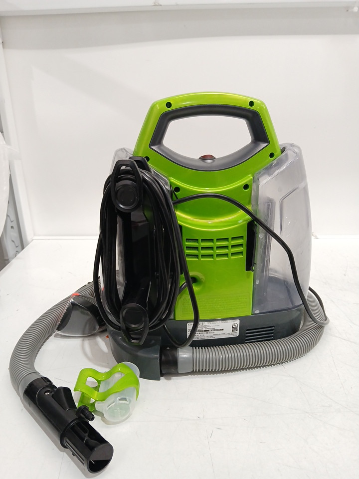 BISSELL LITTLE GREEN PROHEAT PORTABLE DEEP CLEANER/SPOT CLEANER WITH SELF-CLEANING HYDRORInSE TOOL - GREEN/GREY (MODEL: 2513B / 2513n) image 6
