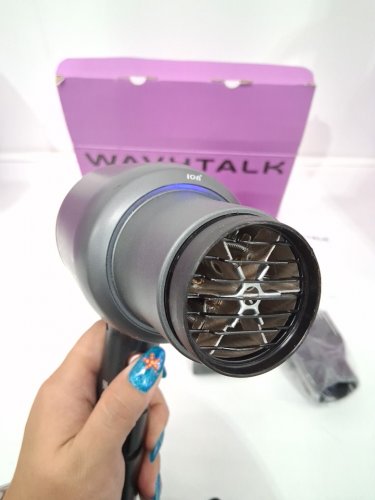 Wavytalk Hair Dryer with Diffuser and Comb - 1875W - 125V - grey (MODEL QL-5917BDC) image 4