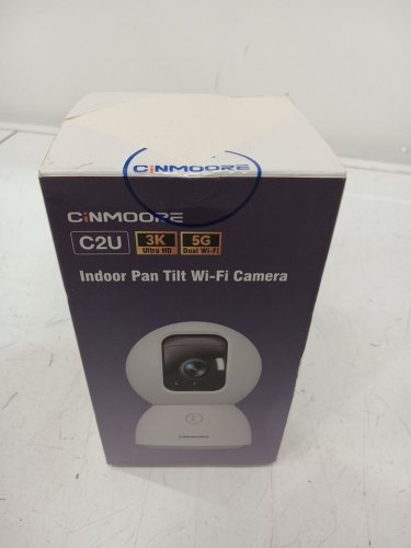 cinmoore C2U wired Indoor Pet Security Camera - 3k hd, 2 way audio - white (model: cm-c2u) image 2