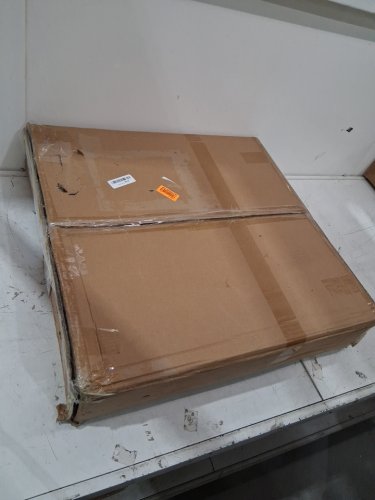 2PC ABOXOO WOOD NESTING COFFEE TABLES - 23.6" x 17.7" - GOLD/MARBLE - (MODEL: ZY2139) image 5