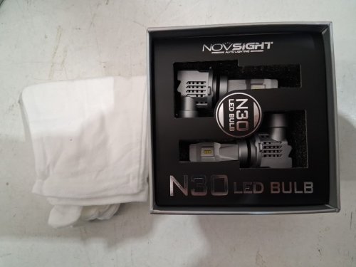 2pk NOVSIGHT 9005/HB3 LED Headlight Bulbs - 40000LM/6500K (Cool white) image 2