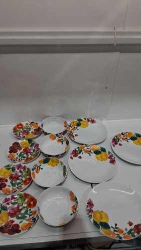 12pc Maxwell & Williams Capri Dinnerware Set - multi color floral (model: 1041712) image 3