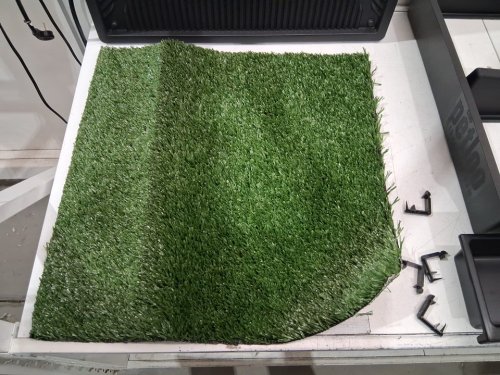 petsafe petloo portable indoor/outdoor pet potty for dogs, MEDIUM size (24.5" x 24.5" x 5 1/4") - black/green (model: PWM00-14498) image 5