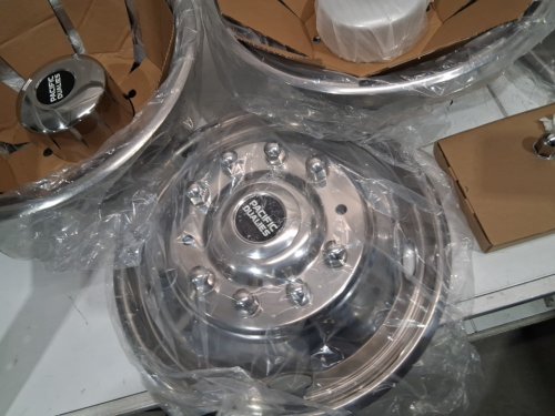 4PC pacific dualies 10 Lug Stainless Steel Wheel Simulator Kit - for ford f450 / f550 2005 - 2014 - (model: 43-1950 ) image 3