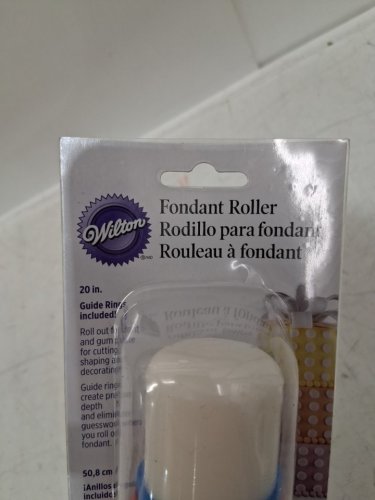 Wilton Fondant Roller Rolling Pin with Guide Rings - 20" - white image 3