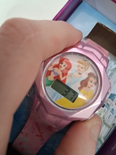 KID'S DISNEY PRINCESS FLASHING LCD WATCH - PINK image 3