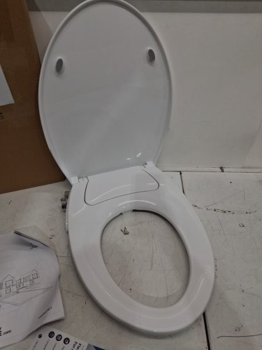 Garvee Non-Electric Round Bidet Toilet Seat with Dual Self-Cleaning Nozzles - white (model: pth-33b4ctc5) image 3
