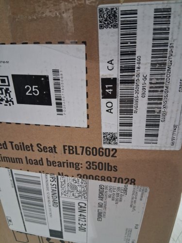 RAISED TOILET SEAT WITH ALUMINUM HAND RAILS - 5" RAISED - OFF-WHITE (MODEL: ‎FBL760602) image 3