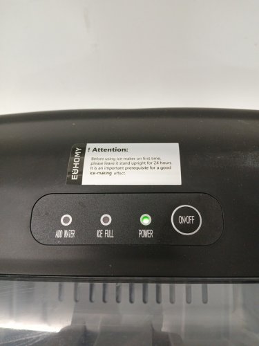 EUHOMY Countertop Ice Maker Machine - MAKES 26LB/Day - BLACK (MODEL: im-06d / IM001-Bbl-CAEH) image 3