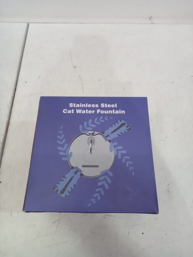 GIOTOHUN Stainless Steel Quiet Automatic Cat Water Dispenser fountain - 2.2L - Silver - (model:S11) image 2