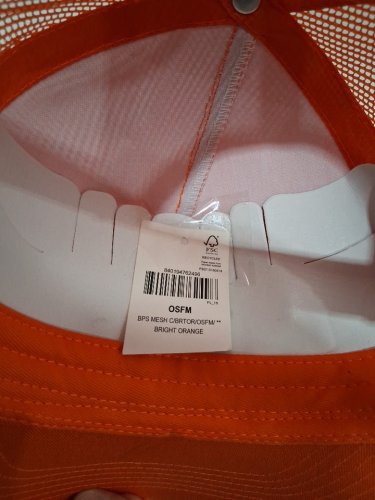 UNISEX ADULT BASS PRO SHOP MESH BACK TRUCKER HAT - OSFM - ORANGE image 3