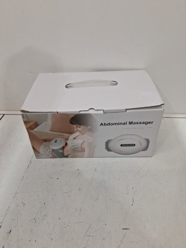 homemessa Electric Abdominal Massager with heat - helps cellulite and gas pain - white\grey (model:hrf01) image 2