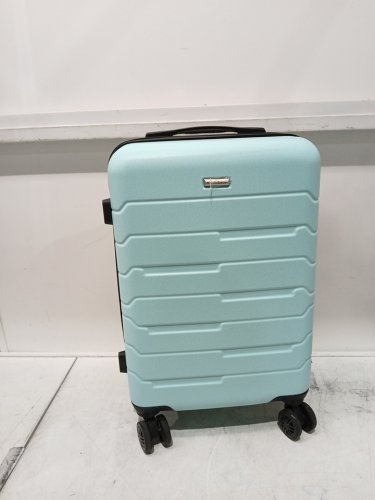 2PC strenforce carry-on lightweight luggage with spinner wheels and tsa locks - 28" & 20" - MINT GREEN -(model:scase009) image 7
