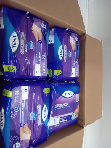 48PK TENA DISPOSABLE OVERNIGHT ABSORBENT UNDERWEAR - MEDIUM - 34" - 44" (MODEL: 072213 V-01) image 3