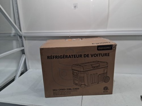 EUHOMY PORTABLE ELECTRIC REFRIGERATOR - 35L CAPACITY - BLACK (MODEL: CFB-35) image 2