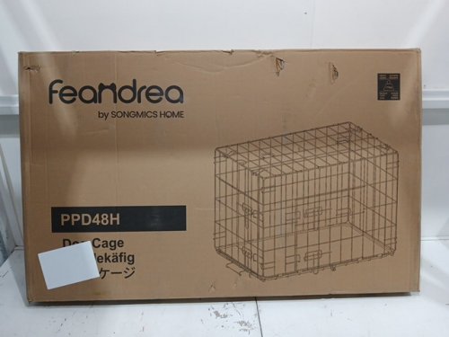 FEANDREA DOG CAGE PET CRATE With 2 DOORS FOR EASY ENTRY - XXL (48") - black (MODEL: PPD48H) image 2