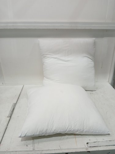 2PK LEEDEN PILLOW INSERTS - 22" x 22" - WHITE image 3