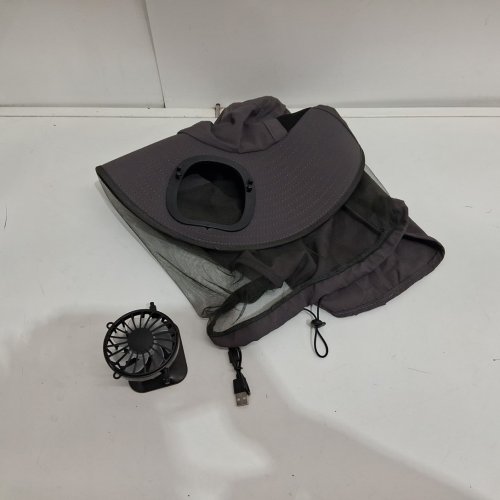 unisex Zaximap Solar Power Fan Hat with uv protection - OSFM - black image 3