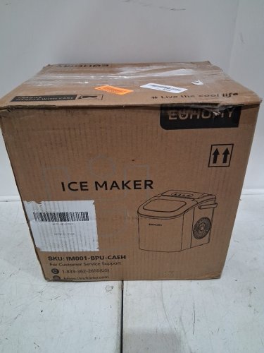 EUHOMY Countertop Ice Maker Machine with Handle, Basket and Scoop - MAKES 26LBS Per Day - purple (MODEL: IM-06e) image 2