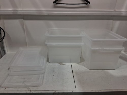 4PK IRIS CLEAR Storage Bins with Lids - 23.7L - 18" x 14" x 10" - CLEAR image 3