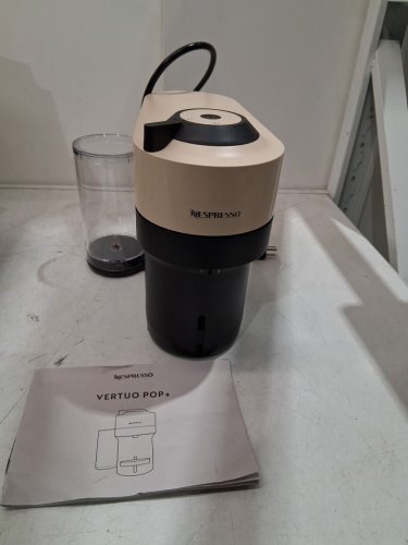 NESPRESSO BY DE LONGHI VERTUO POP+ SINGLE SERVE COFFEE AND ESPRESSO MACHINE - 750ML - SAND BEIGE(MODEL: ENV92BE) image 4