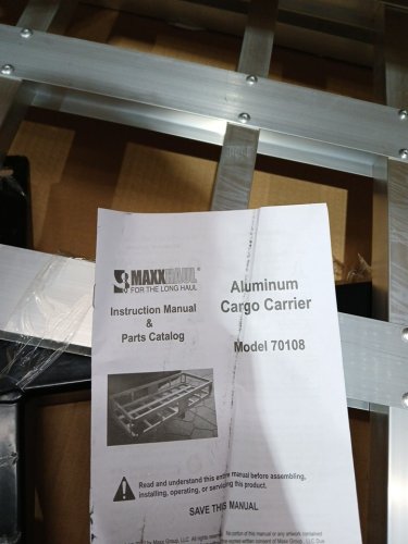MaxxHaul Trailer Hitch Mount Aluminum Cargo Carrier - 49" x 22" x 7" - silver (model: 70108) image 6