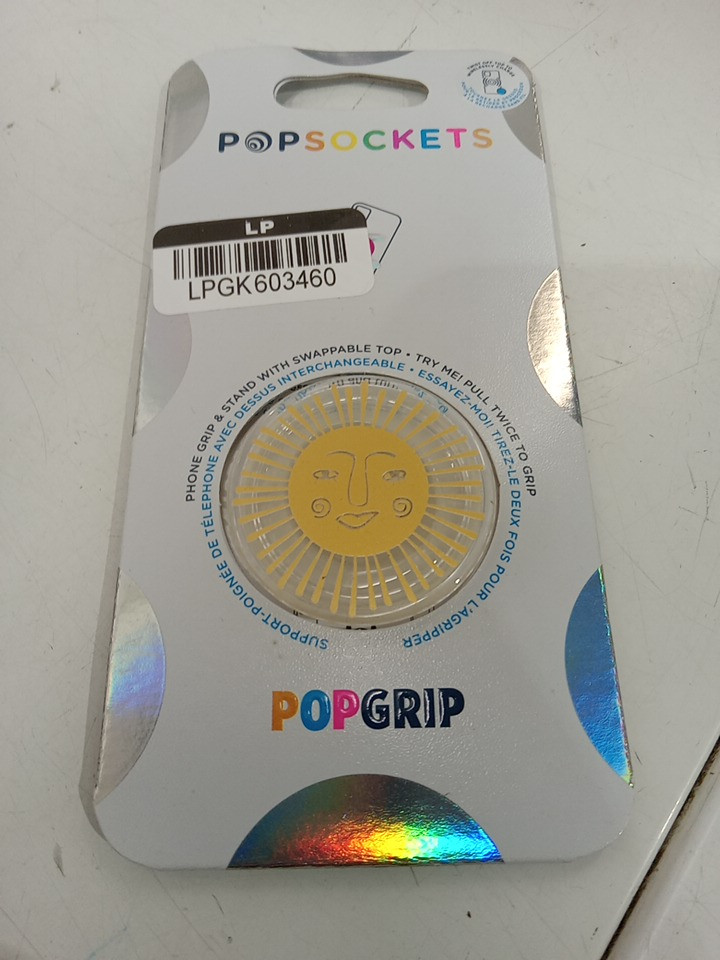 POPSOCKETS POPGRIP adhesive Phone Grip & Stand with swappable top - translucent sun image 2