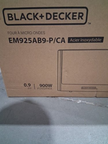BLACK+DECKER STAINLESS STEEL MICROWAVE OVEN WITH Child Safety Lock AND 6 Auto Cook Presets - 900W - (MODEL: EM925AB9-P/CA) image 7