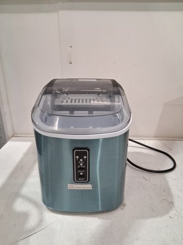 EUHOMY Countertop Ice Maker Machine with Handle, Basket & Scoop - MAKES 26LB Per Day - silver (MODEL: IM-01X/IM008-BSI-CAEH) image 3