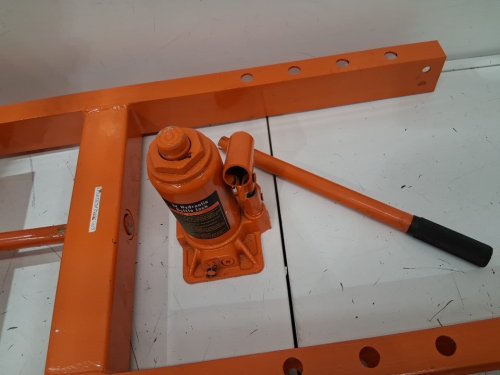 h-frame floor heavy duty hydraulic press - 6ton - 35.7" x 19.5" x 15.7" - orange (model: zx0901) image 5