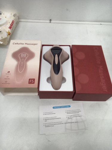 HANDHELD ELECTRIC CELLULITE BODY MASSAGER - 3 MODES, 10 INTENSITY LEVELS - pink image 2